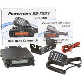 Powerwerx DB-750X Dual Band VHF/UHF Mobile Commercial Transceiver