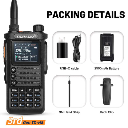 TIDRADIO TD-H8 3rd Gen 10W 8-Band Handheld